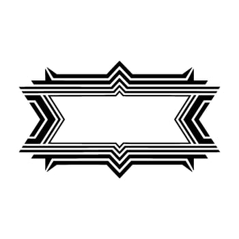 Geometric Banner Retro-Futuristic Abstract vector