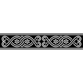 Celtic Knotwork Border on Gradiated Background vector