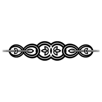 Elegant Black and White Ornamental Border, Minimalist Floral Elements vector