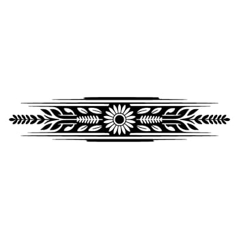 Elegant Black Floral Border on Pale Background vector
