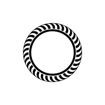 Minimalist Black White Circle, Element vector