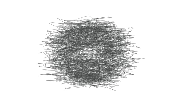 Chaotic Line Mesh Abstract Swirling Noise Effect vector