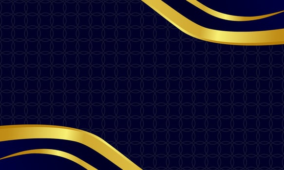 Blue and gold abstract background design vector