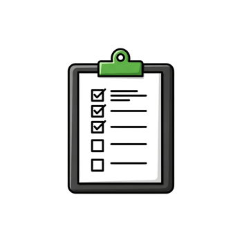 Clipboard checklist illustration png