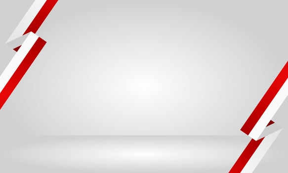 Indonesia independence day background with red white diagonal stripes design vector