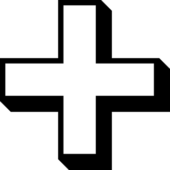 Black cross medical outline png