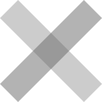 Gray cross wrong sign png