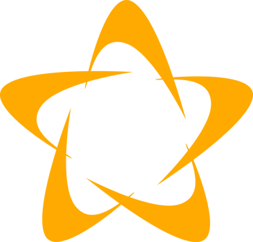 Yellow star abstract png