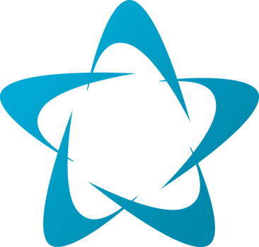 Blue star abstract png
