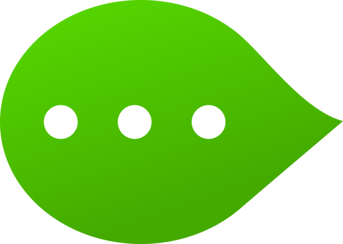 Green bubble message chat social media png