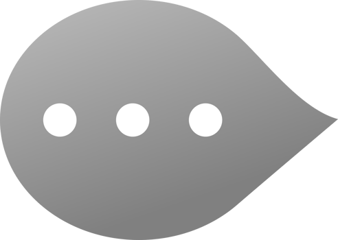 Gray bubble message chat social media png
