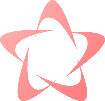 Pink star abstract png