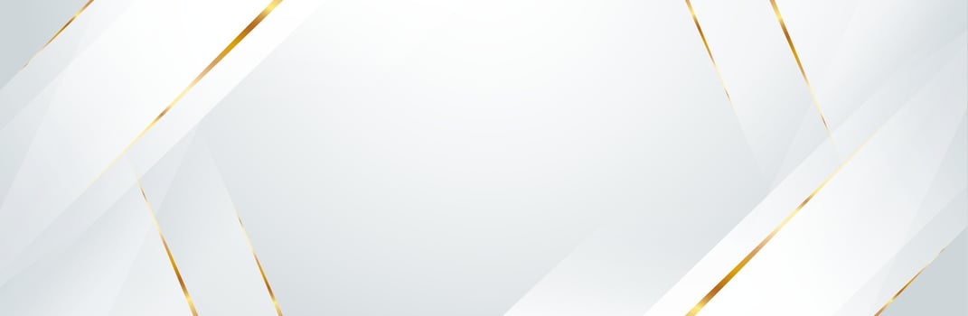 Elegant luxury white background decorated with golden lines. Horizontal with space for text. Banner, presentation, template. vector