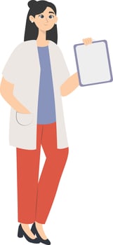 Woman Medical Staff. vector