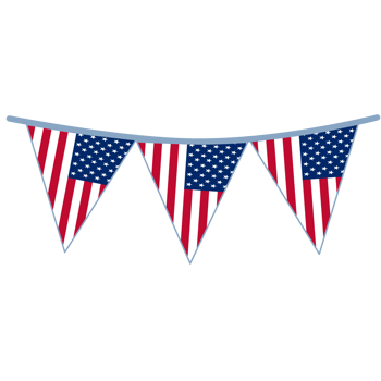 American pennant flag png