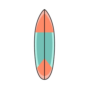 A Simple Surfboard vector