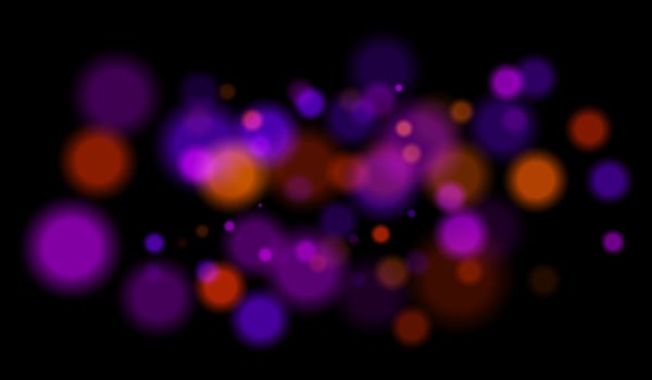 A bunch of colorful lights are shown on a black background vector