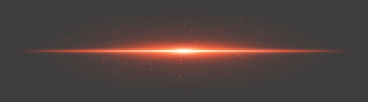 A glowing red light on a dark background vector