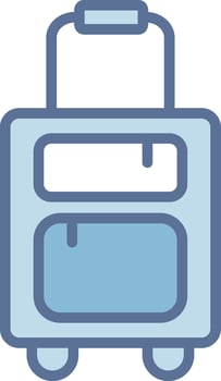 Suitcase User-Friendly Drawing Interface vector