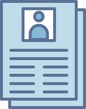 Resume Futuristic App Badge Design vector