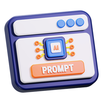 Ai prompt 3D rendering for tech blogs, AI software showcases, or presentations on artificial intelligence and machine learning technologies png