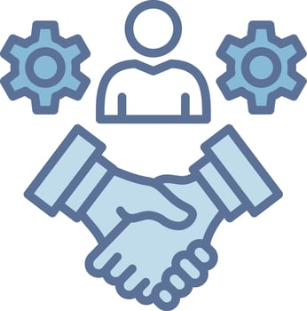 Customer Loyalty Custom Line Element Graphic vector