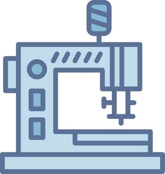 Sewing Machine Monochrome Line Graphic Design vector