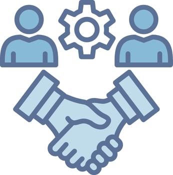 Customer relationship manage High Detail Shape Element vector