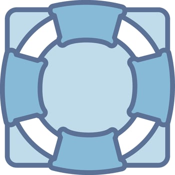 Lifebuoy Modern Interface Badge Design vector