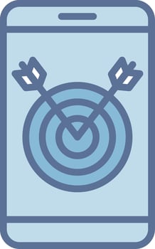 Target Dark Mode Symbol Shape vector