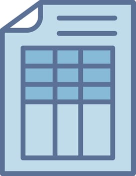 Table Muted Tone Element Design vector