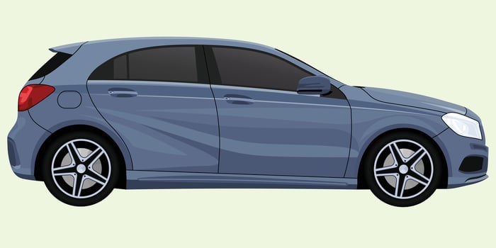 Realistic Car Model Illustration vector