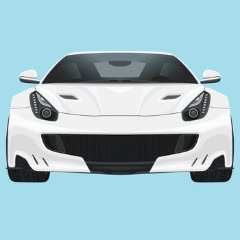 Realistic Car Illustration Realistic Supercar Series vector