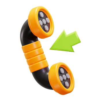 3d Incoming Call icon. Suitable for communication technology concepts or mobile service advertisements. Great for business presentations png