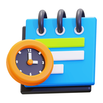 3d deadline icon. perfect for time management and scheduling concepts in business presentations or educational materials png