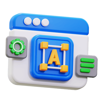 3d Text Editor icon. suitable for web designing software promotional materials and tech presentations png