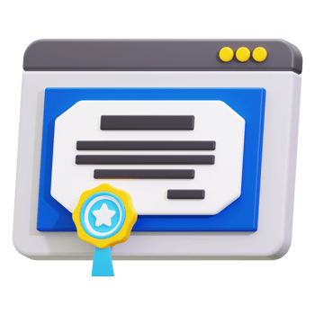 3d e certificate icon. perfect for celebrating achievements or recognizing success in business or education presentations. Great for certificates or awards png
