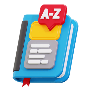 3d Vocabulary icon png