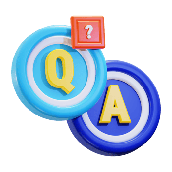 3d Qna icon. Ideal for interactive websites, educational materials, or tech related projects that need a modern touch png