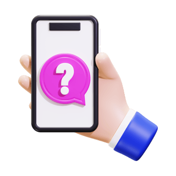 3d Smartphone With Question Mark Icon png