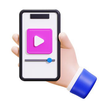 Streaming On Smartphone 3D Icon png