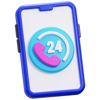 3d 24 Hours Customer Service Icon png