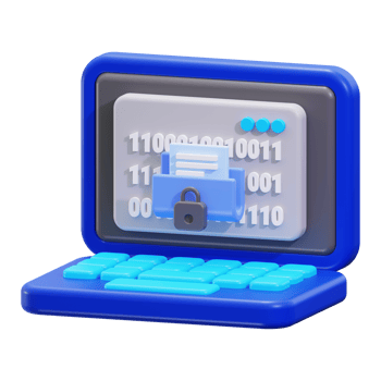 Data Encryption 3D Icon png