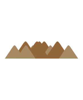 Abstract brown mountain range illustration png