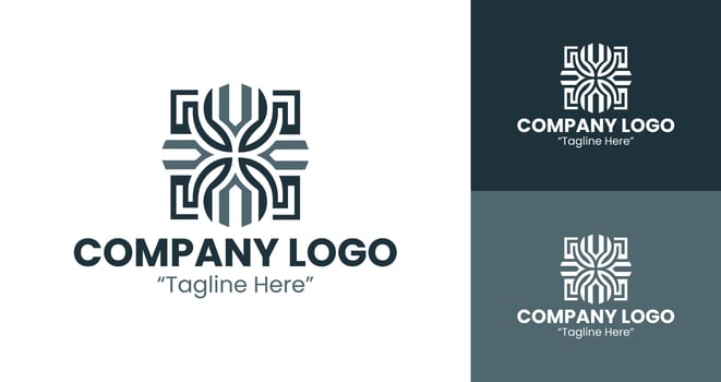 Creative Geometric Logo Designs for Modern Businesses and Brands in Gray vector