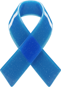 Vibrant blue awareness ribbon for support, causes, and health campaigns png