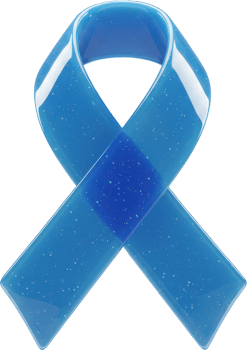 Vibrant blue awareness ribbon symbolizing support and important causes png
