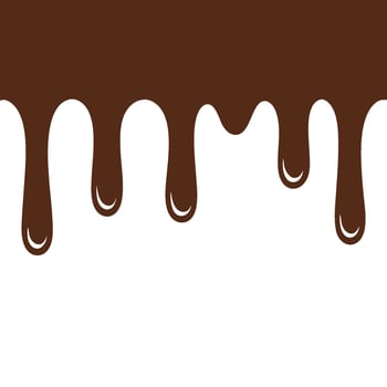 Dripping Chocolate Design Element vector