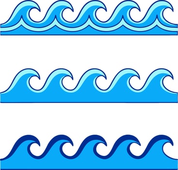Ocean Waves pattern vector