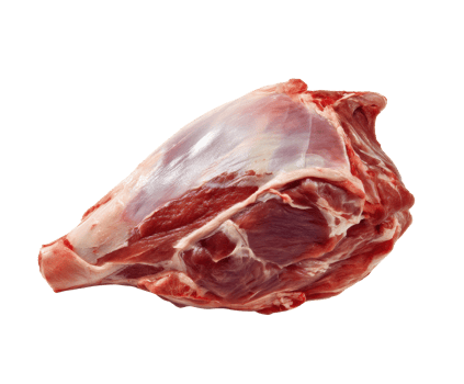 Fresh lamb leg for cooking and grilling dishes at home png
